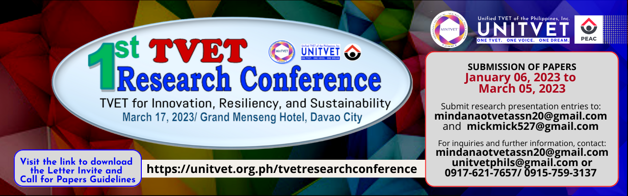 UniTVET Invitation to 1st Research Conference